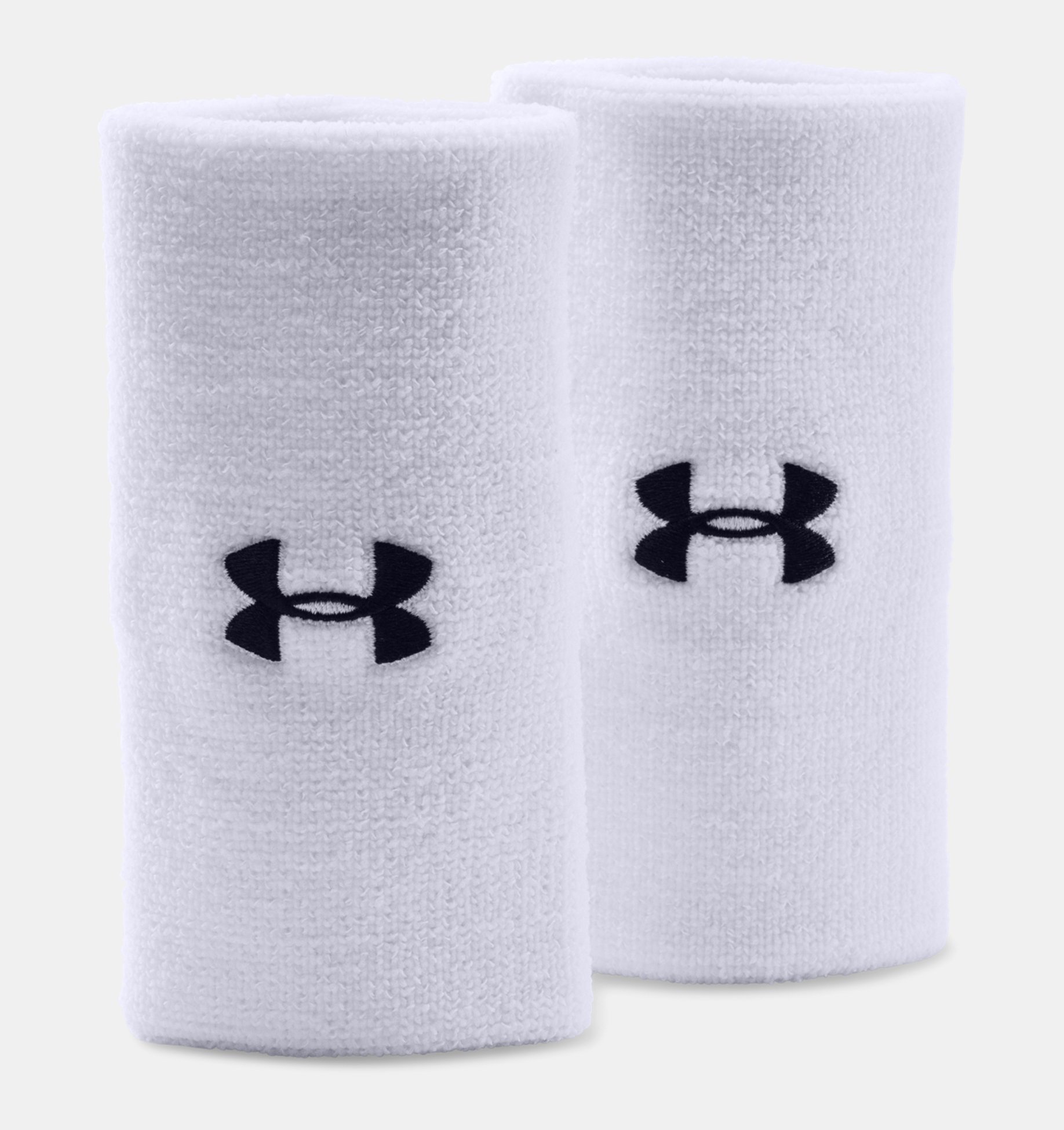 Under Armour Black 1/2" Wristband Pack Of Two 